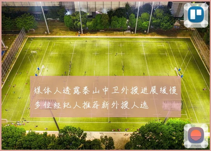 媒体人透露泰山中卫外援进展缓慢多位经纪人推荐新外援人选